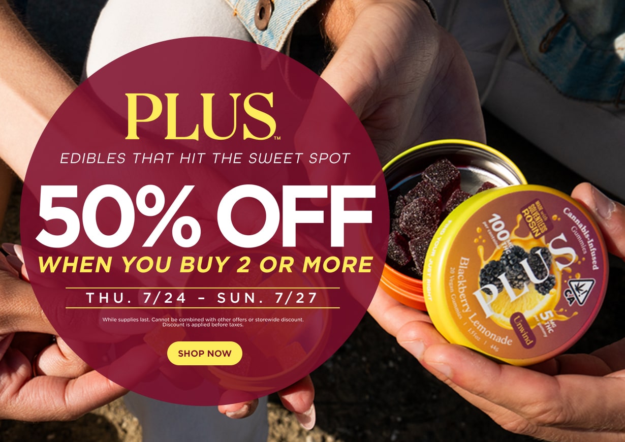50% Off All PLUS Products