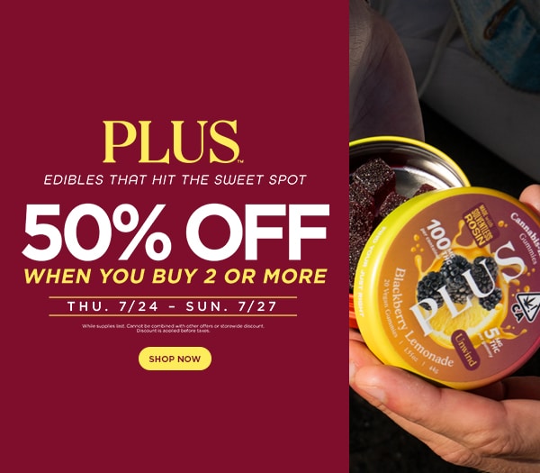 50% Off All PLUS Products