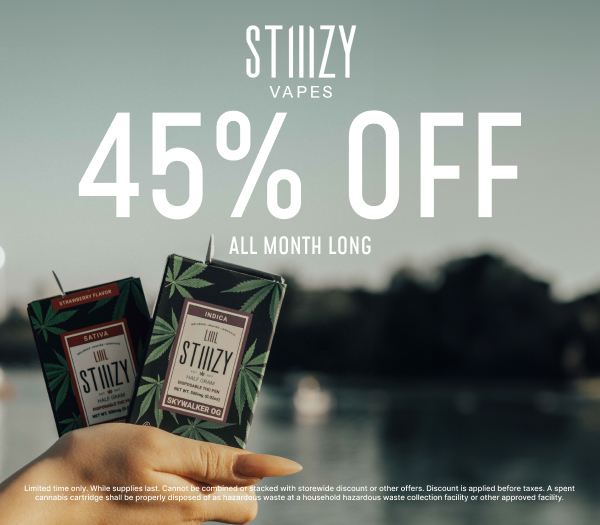 45% Off STIIIZY Vapes