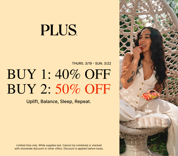 50% Off All PLUS Products