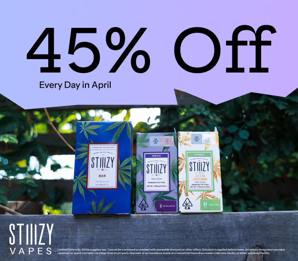 45% Off STIIIZY Vapes