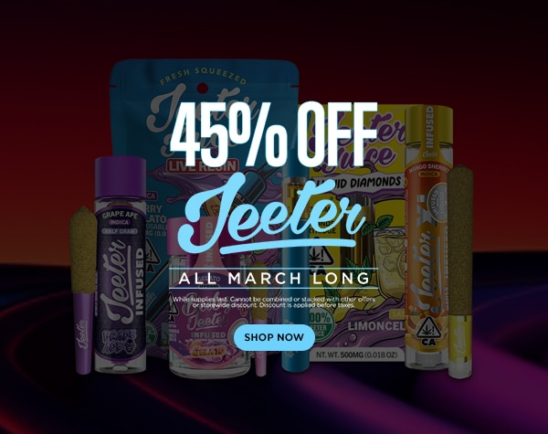 45% Off Jeeter March