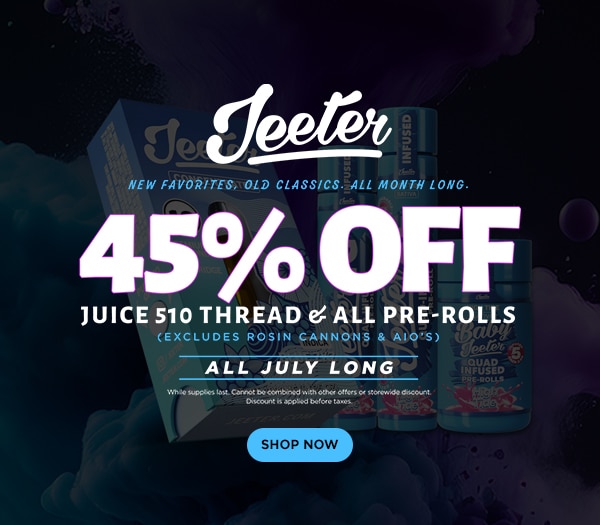 45% Off Jeeter July