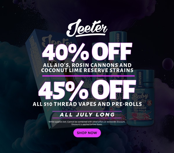 45% Off Jeeter July