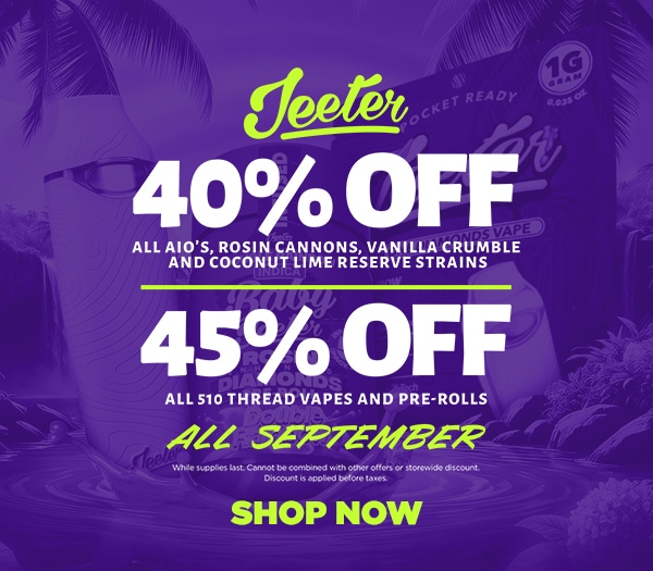 45% Off Jeeter Sept