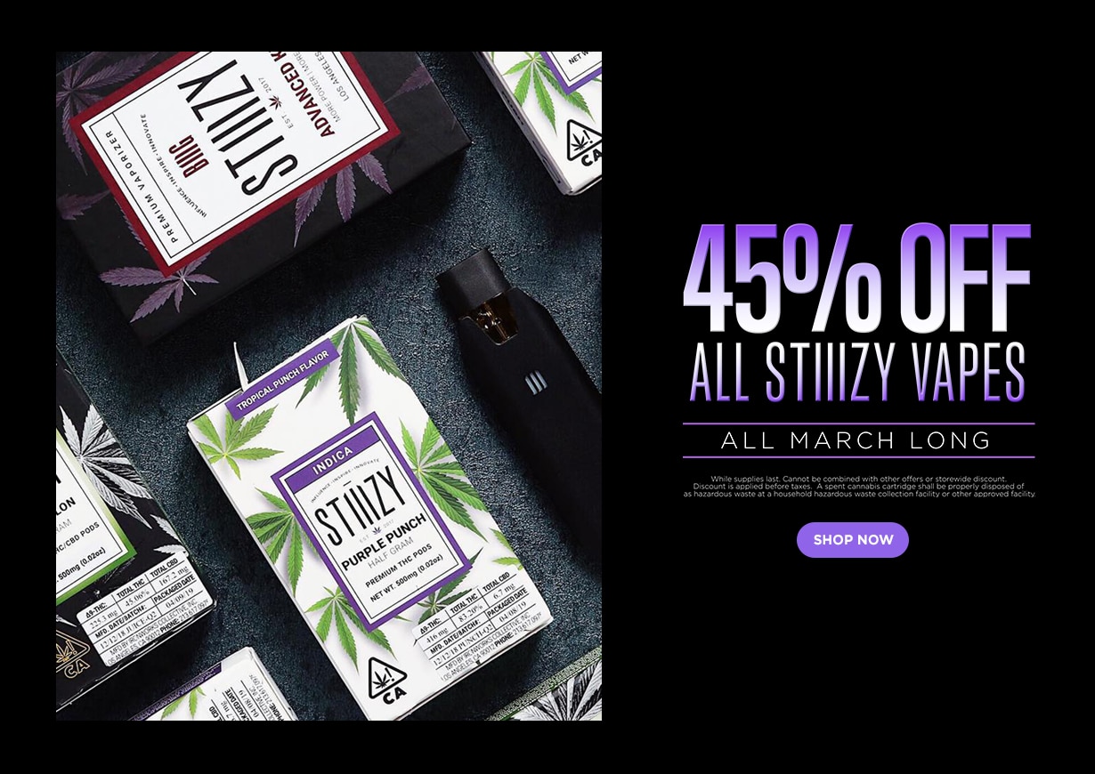 45% Off STIIIZY Vapes