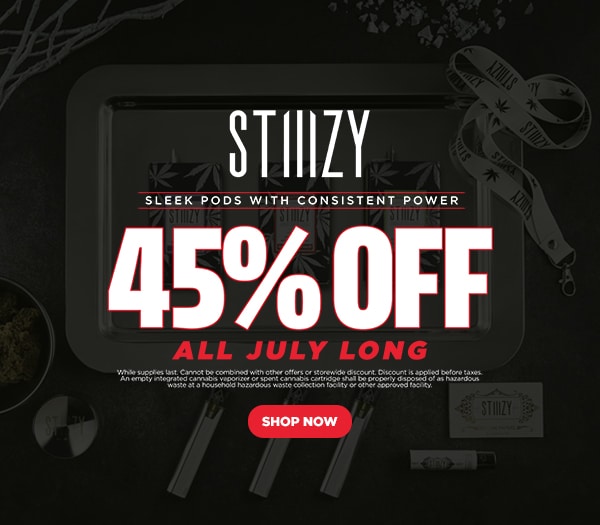 45% Off STIIIZY Vapes July