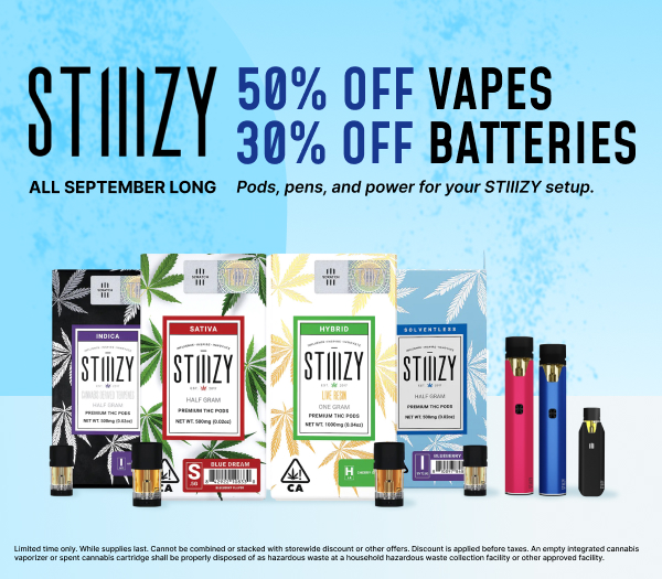 45% Off STIIIZY Vapes