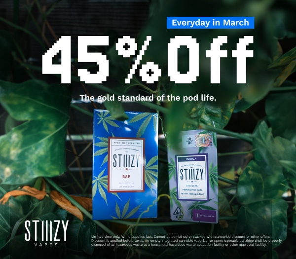 45% Off STIIIZY Vapes