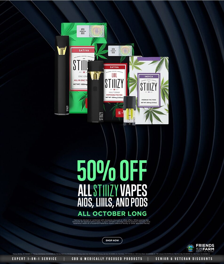 50% Off STIIIZY Vapes Oct