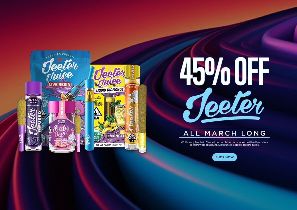 45% Off Jeeter March