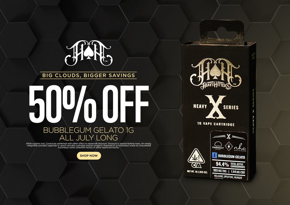 50% Off Heavy Hitters Bubblegum Gelato 1g