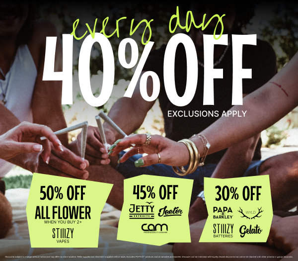 40% Off All Products 