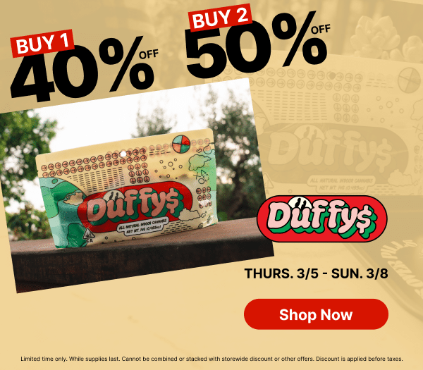 50% Off Duffy$
