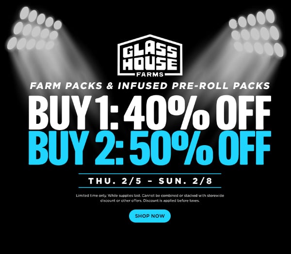 50% Off Glass House Farms Farm Packs