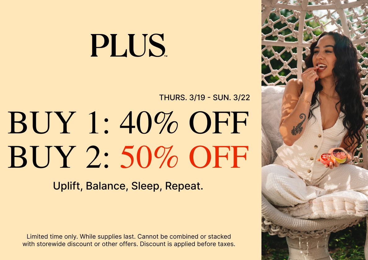 50% Off All PLUS Products