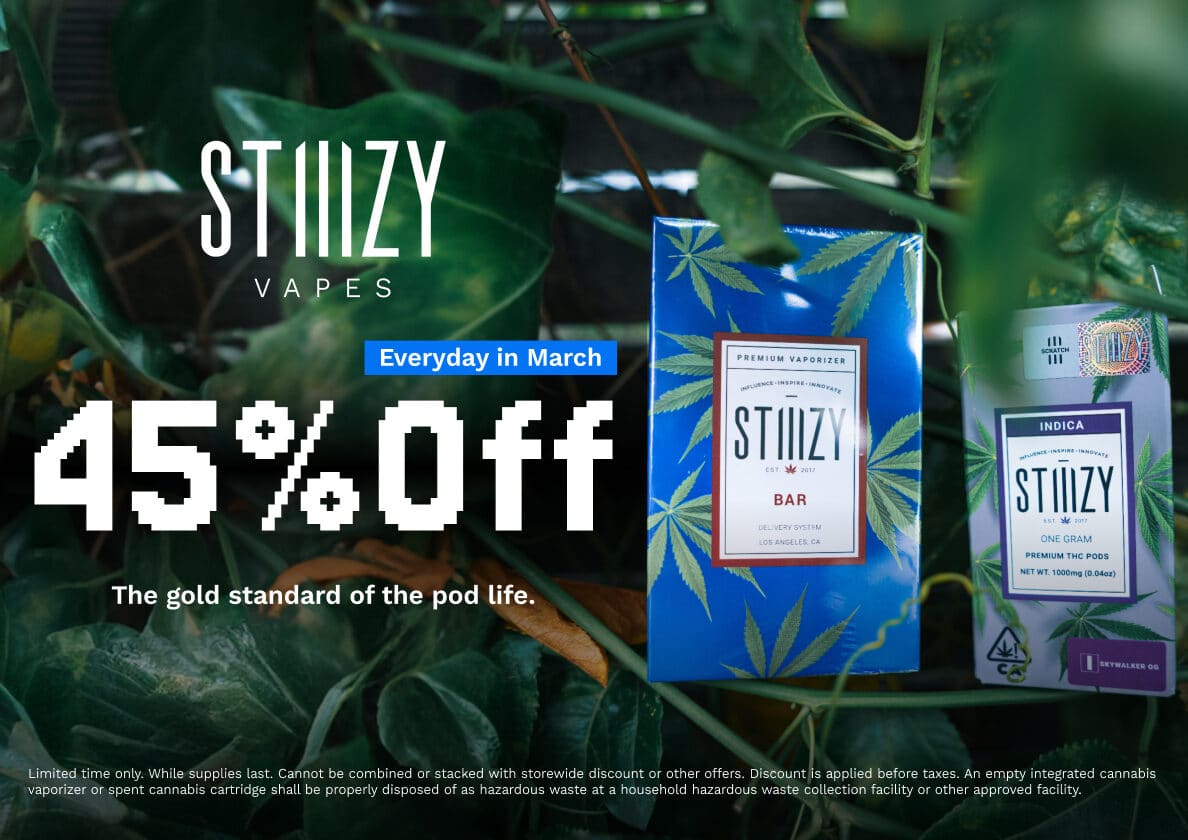 45% Off STIIIZY Vapes
