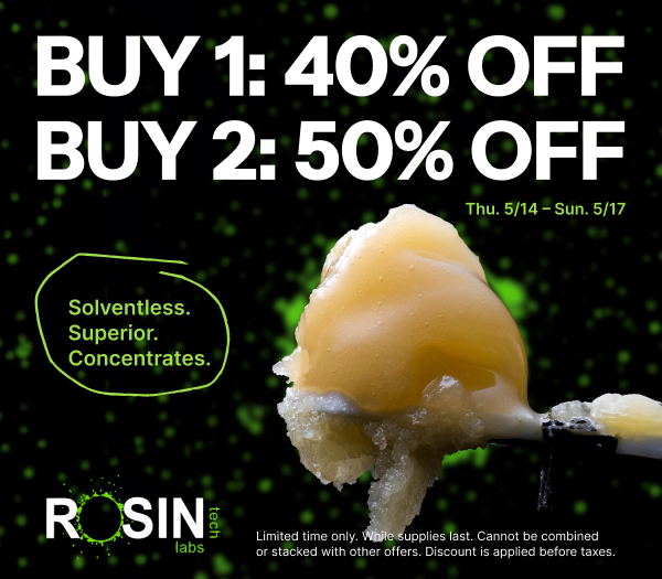 50% Off Rosin Tech Labs